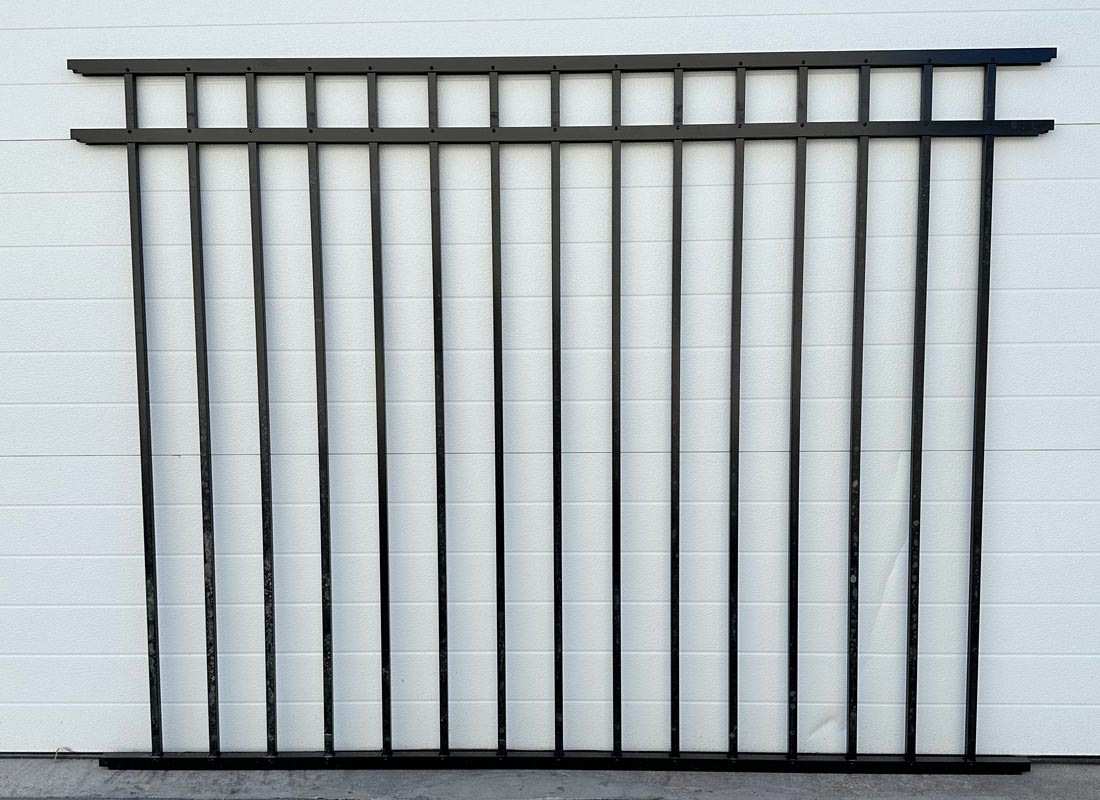 Aluminum ornamental section - R-02 Dennison - Black