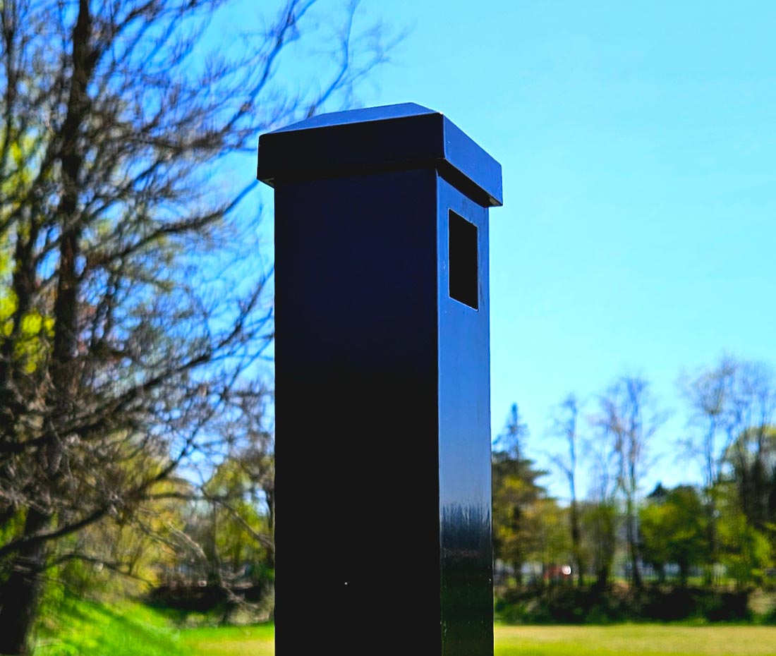 Aluminum Ornamental End Post - R-02 Dennison - Bronze