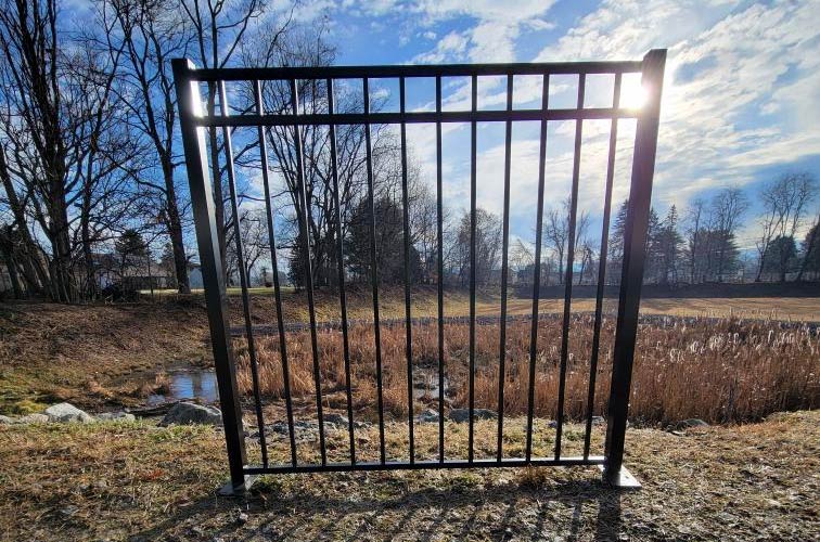 Aluminum ornamental 60" Gate - R-02 Dennison - Bronze
