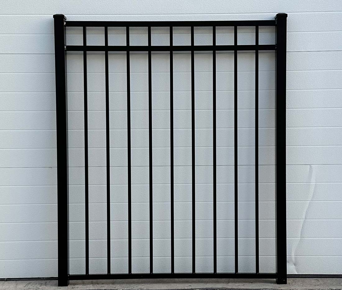 Aluminum ornamental 60" Gate - R-02 Dennison - Black