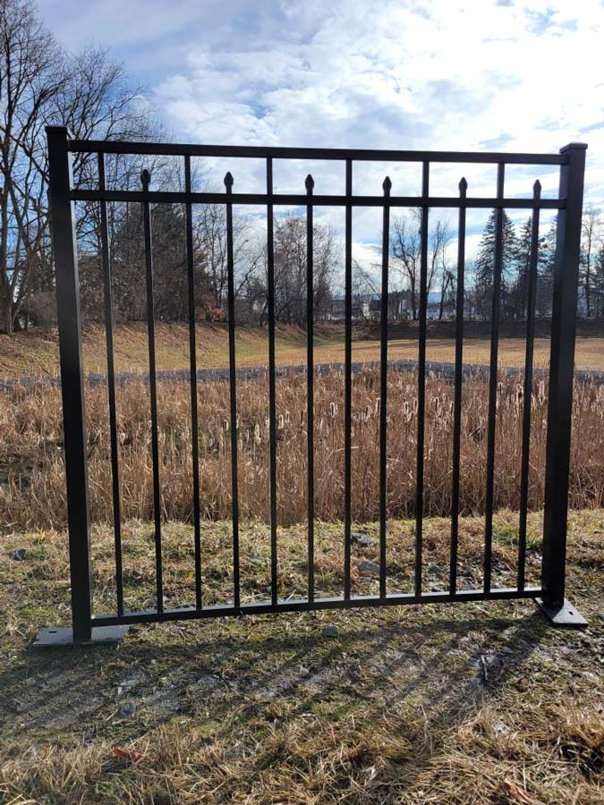 Aluminum ornamental 60" gate - R-02A Apollo - Black