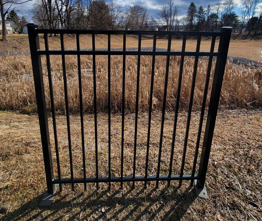 Aluminum ornamental 60" gate - C-04 Monument - Black